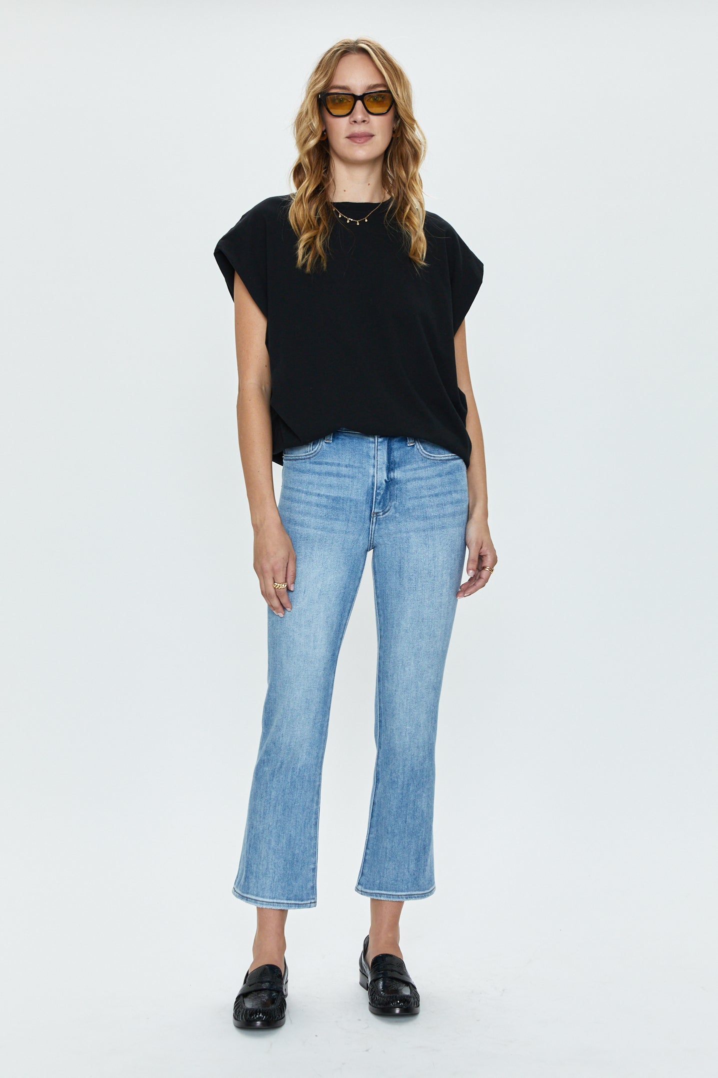Lennon High Rise Crop Boot Jean - Mae