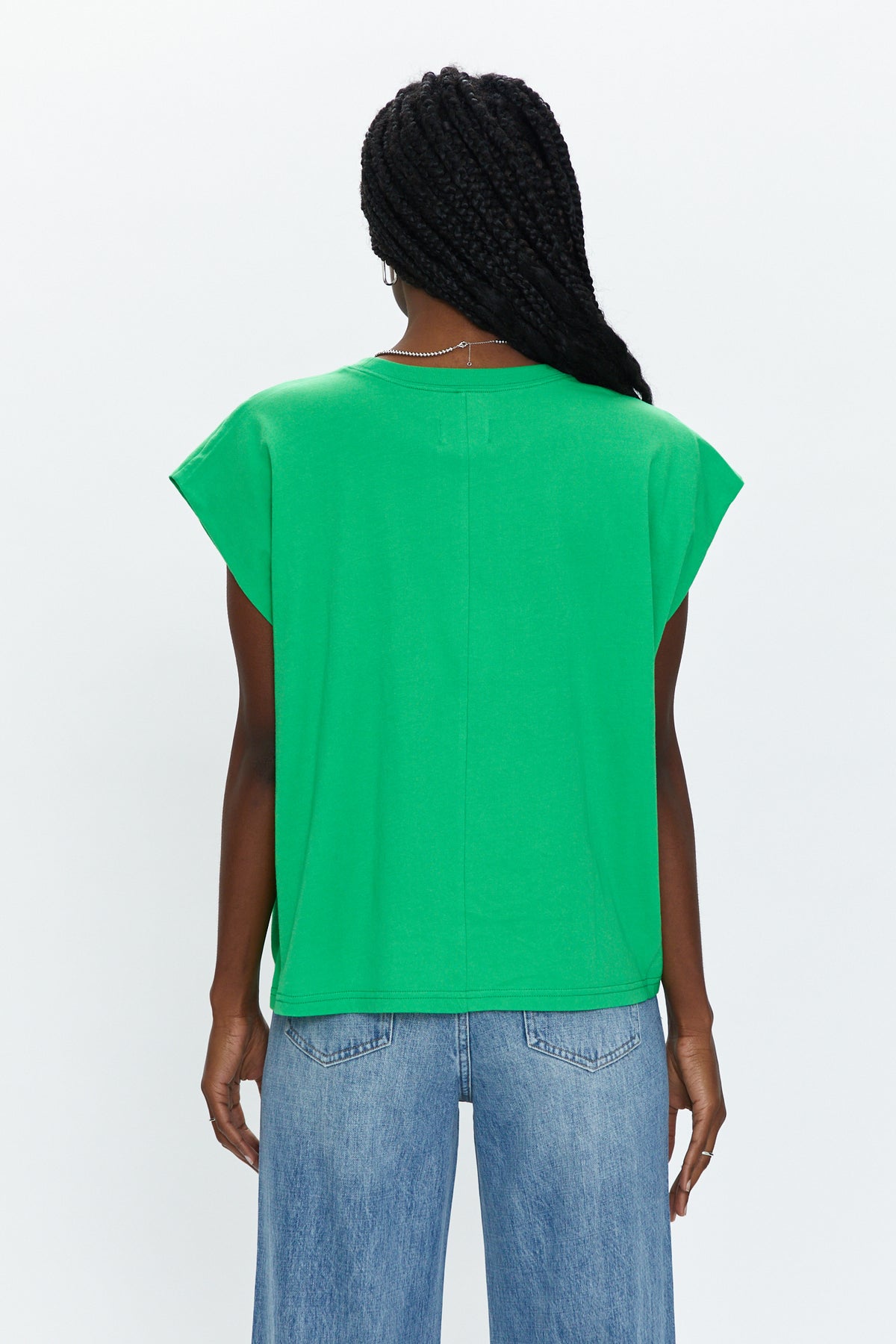 Trina Muscle Tee - Green Apple