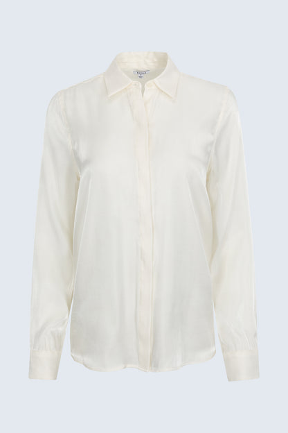 Tilda Long Sleeve Button Up - Ecru