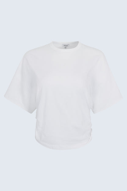 Veronica Kimono Sleeve Fitted Tee - White