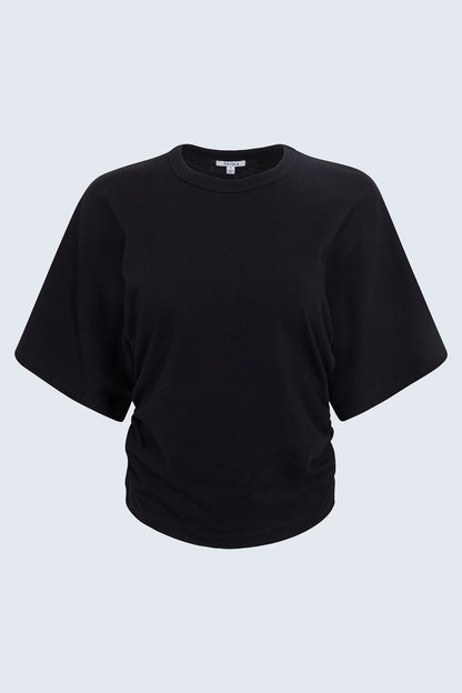 Veronica Kimono Sleeve Fitted Tee - Noir