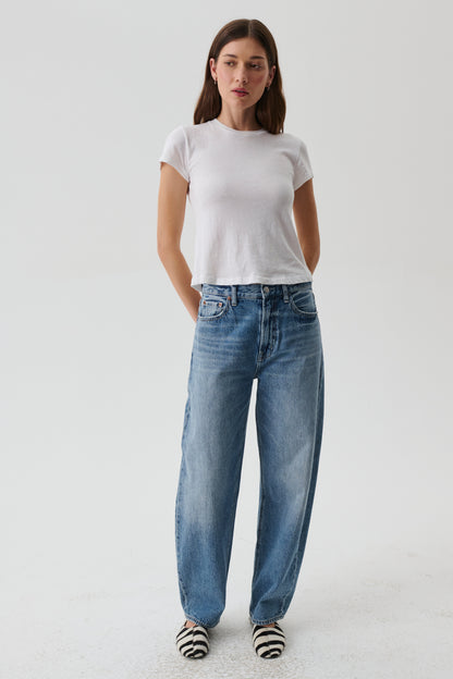 Wes High Rise Barrel Jean - Spectacle