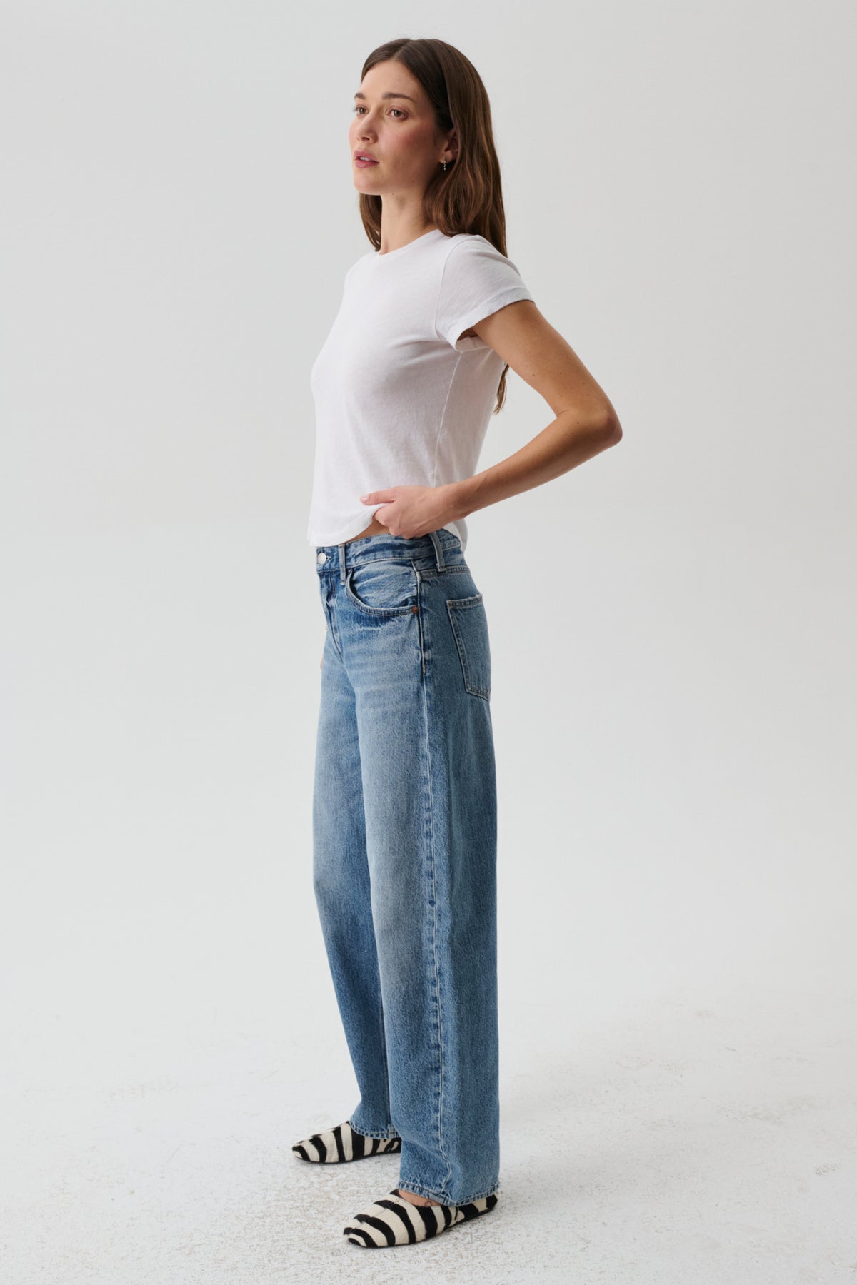 Wes High Rise Barrel Jean - Spectacle
