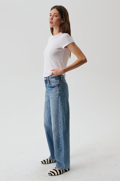 Wes High Rise Barrel Jean - Spectacle
