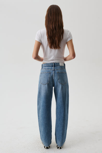 Wes High Rise Barrel Jean - Spectacle