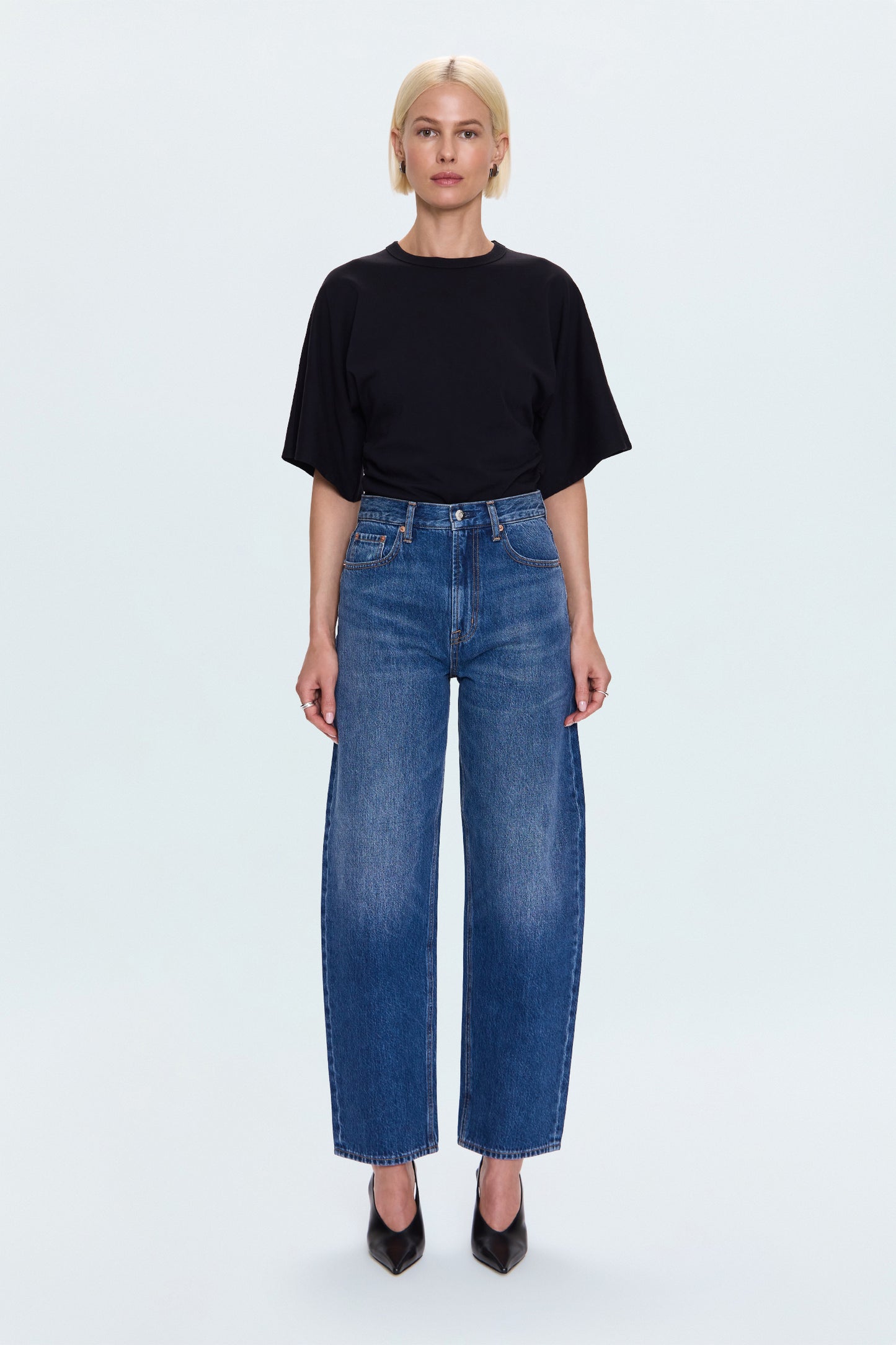 Wes High Rise Barrel Jean - Premiere