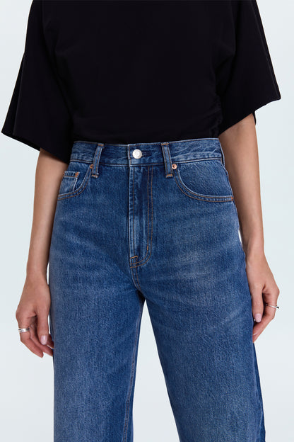 Wes High Rise Barrel Jean - Premiere