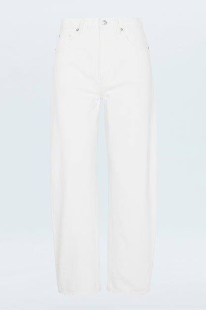 Wes High Rise Barrel Jean - Vivid White