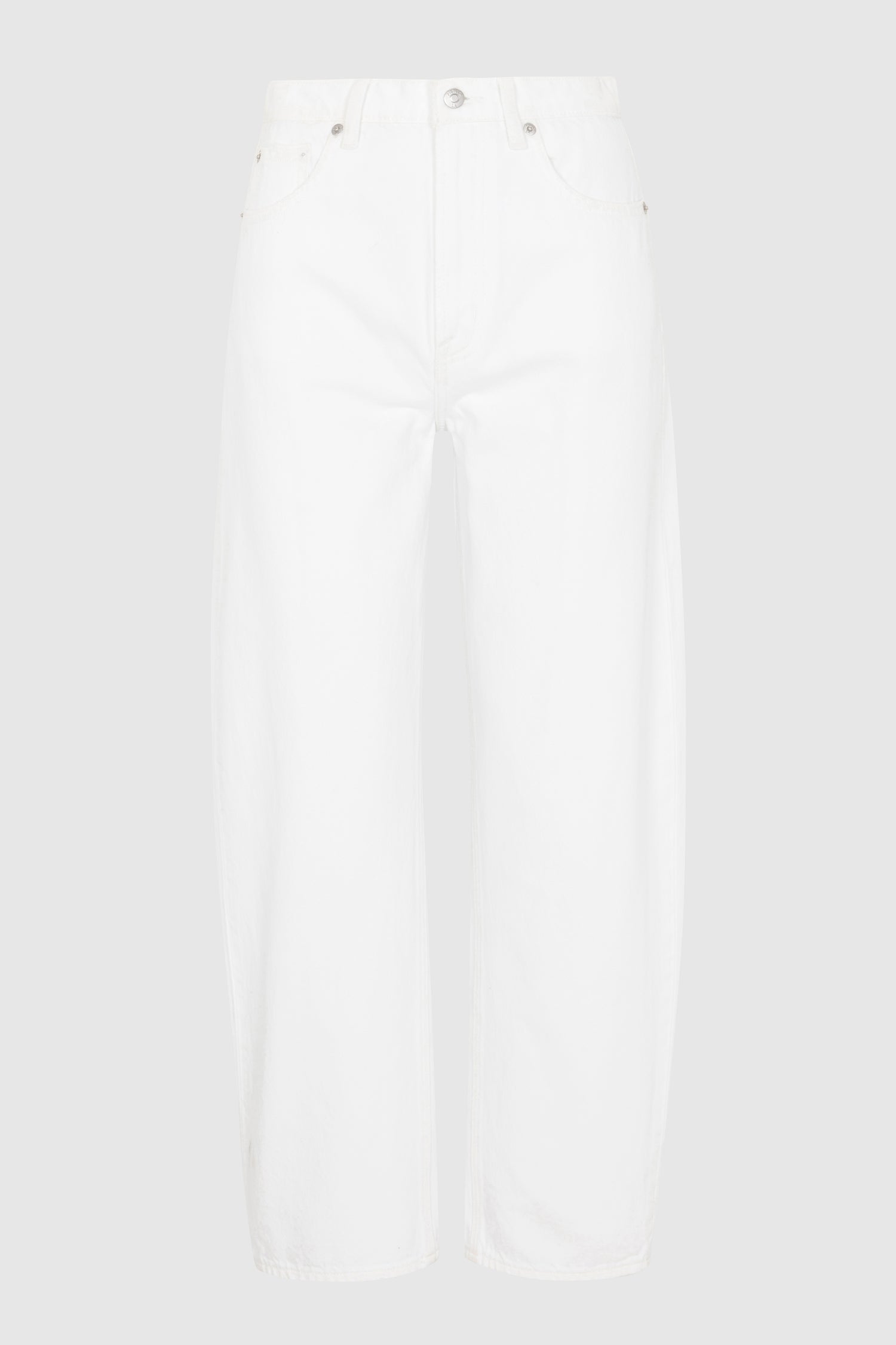 Pistola PETITE Wes High Rise Barrel - Vivid White high rise barrel jeans