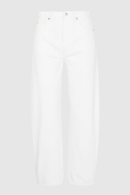 Pistola PETITE Wes High Rise Barrel - Vivid White high rise barrel jeans