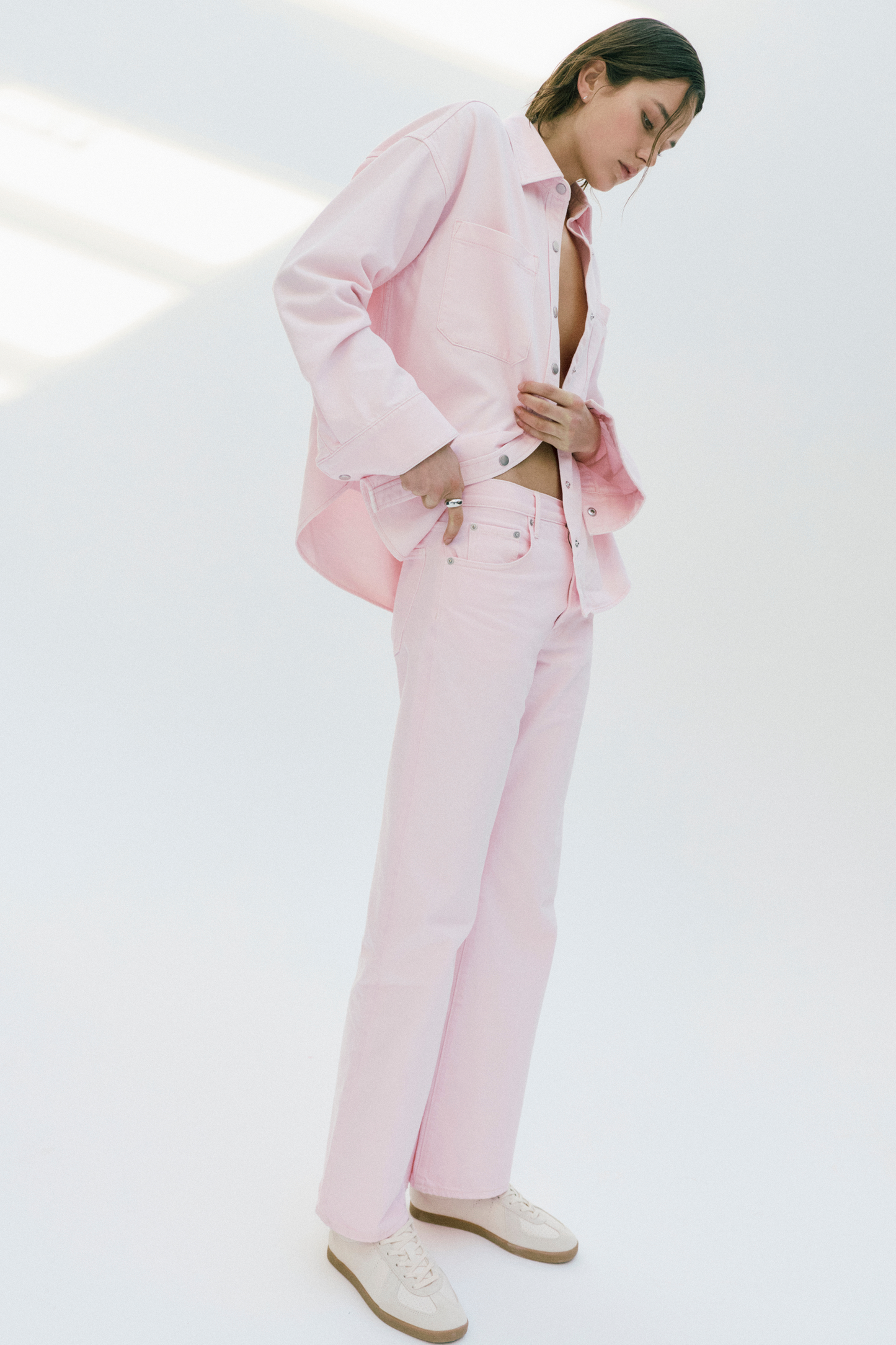 Pistola Larsen Relaxed Flare Jean - Blush relaxed jeans