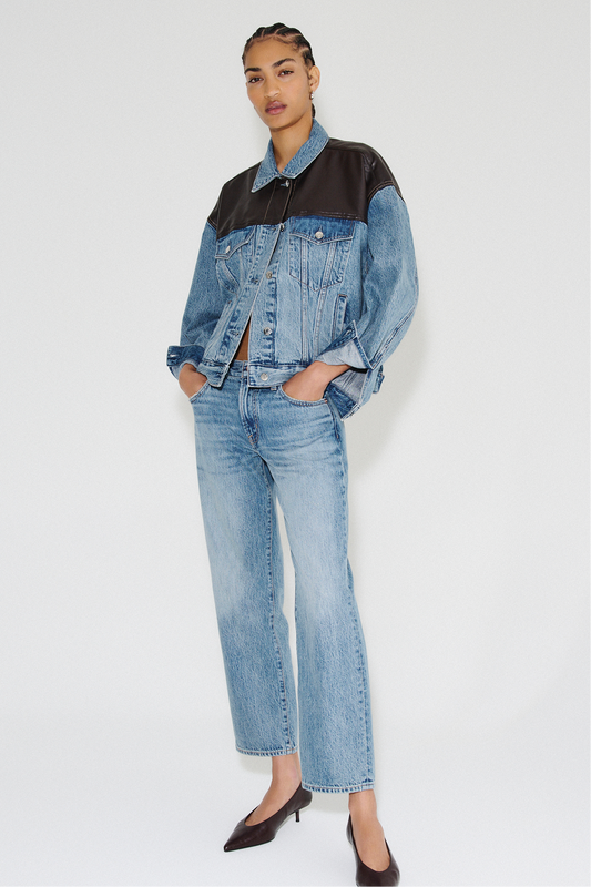Issa Mid Rise Relaxed Ankle Straight - Metropolis