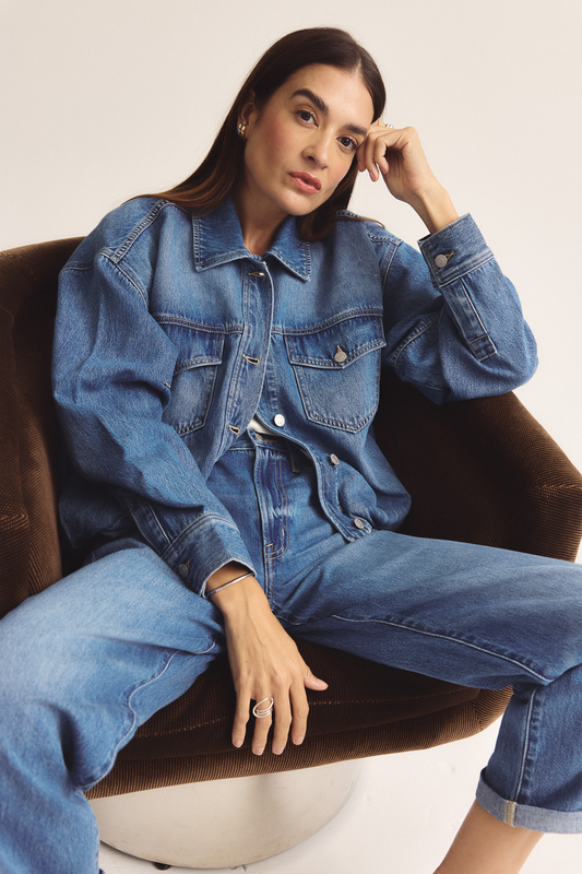 Bibi Blouson Trucker Jacket - Heartfelt