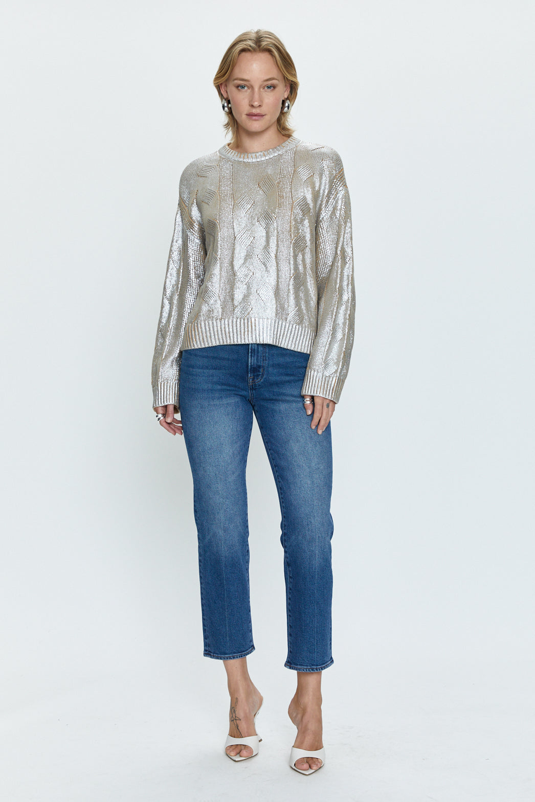 Everly Cable Sweater - Gilded Castle
