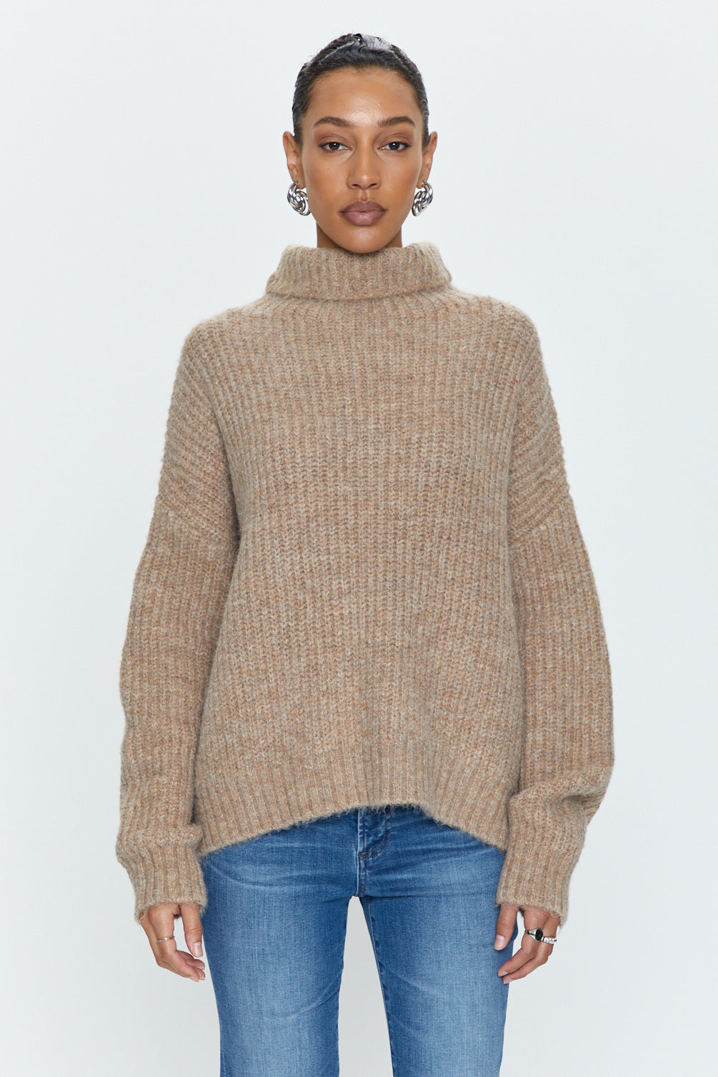 Ashley Turtleneck Sweater - Camel