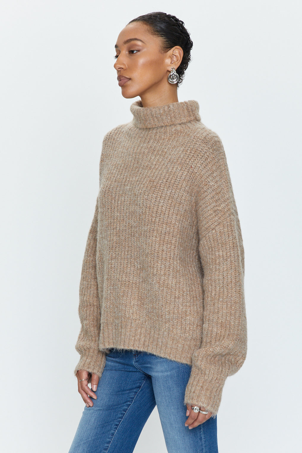 Ashley Turtleneck Sweater - Camel