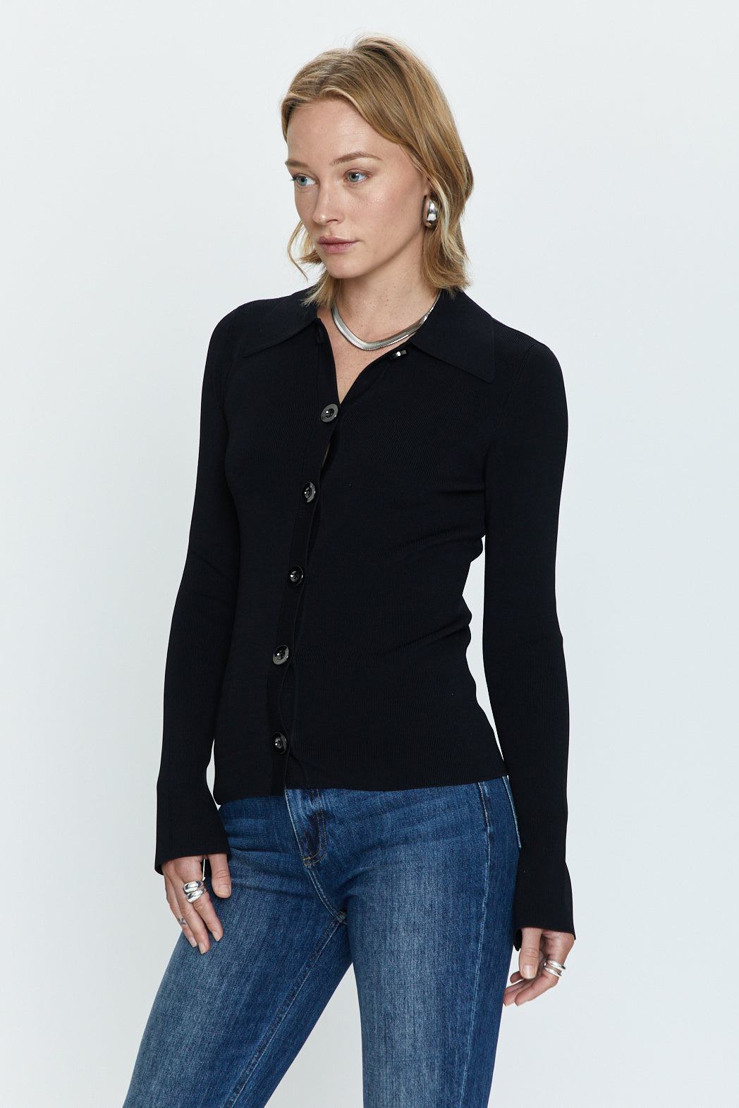 Joanne Bell Sleeve Cardigan - Midnight