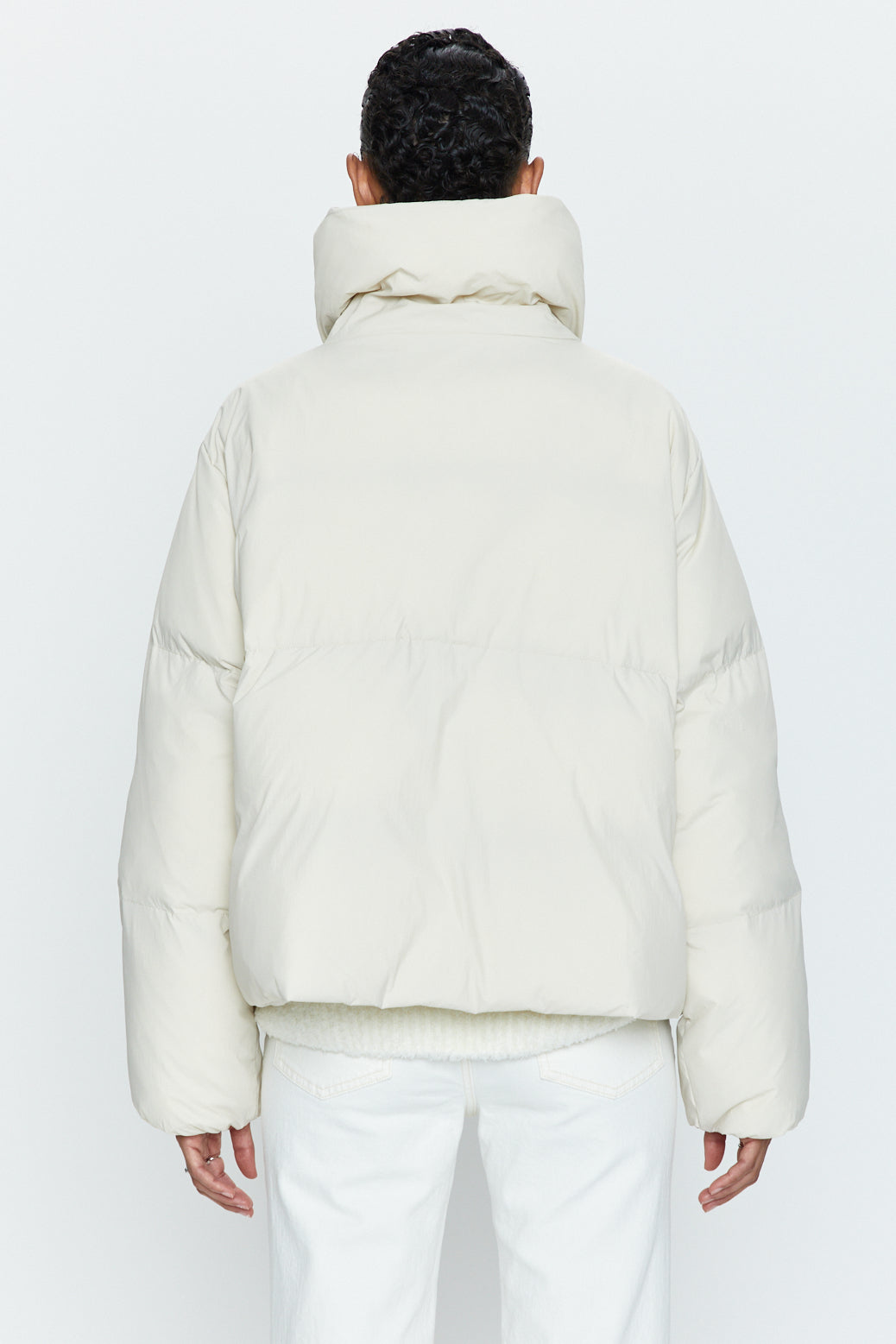 Donovan Swing Puffer Jacket - Ecru