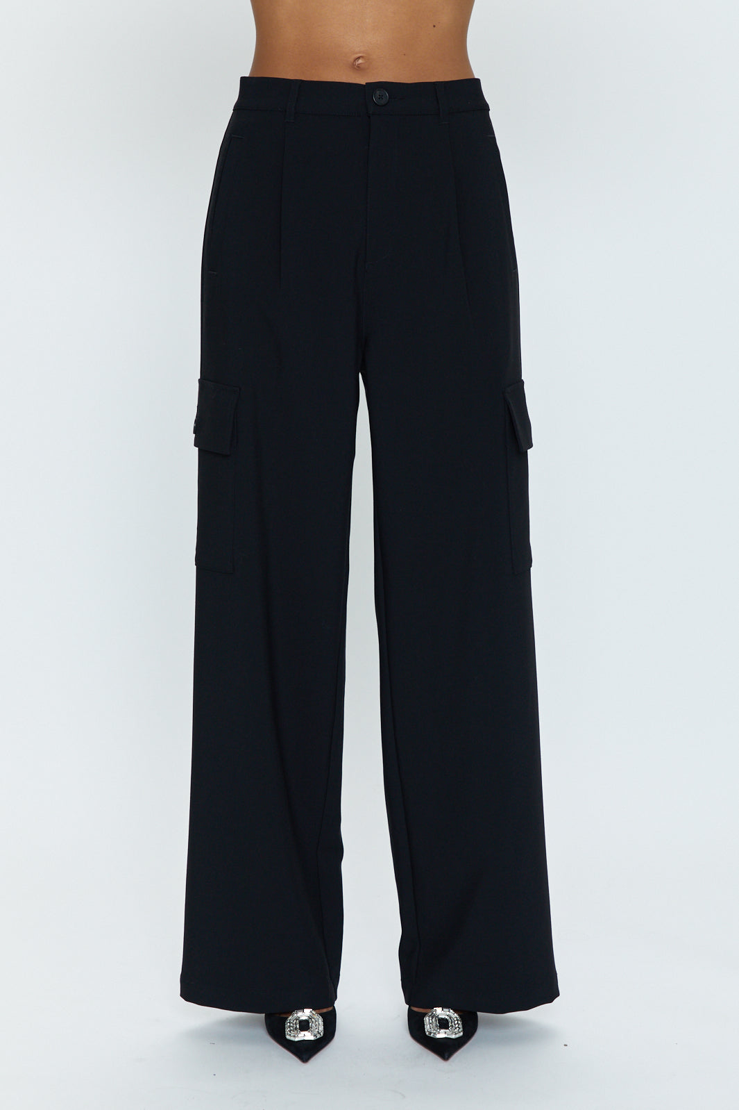 Brynn High Rise Relaxed Cargo - Black – Pistola Denim