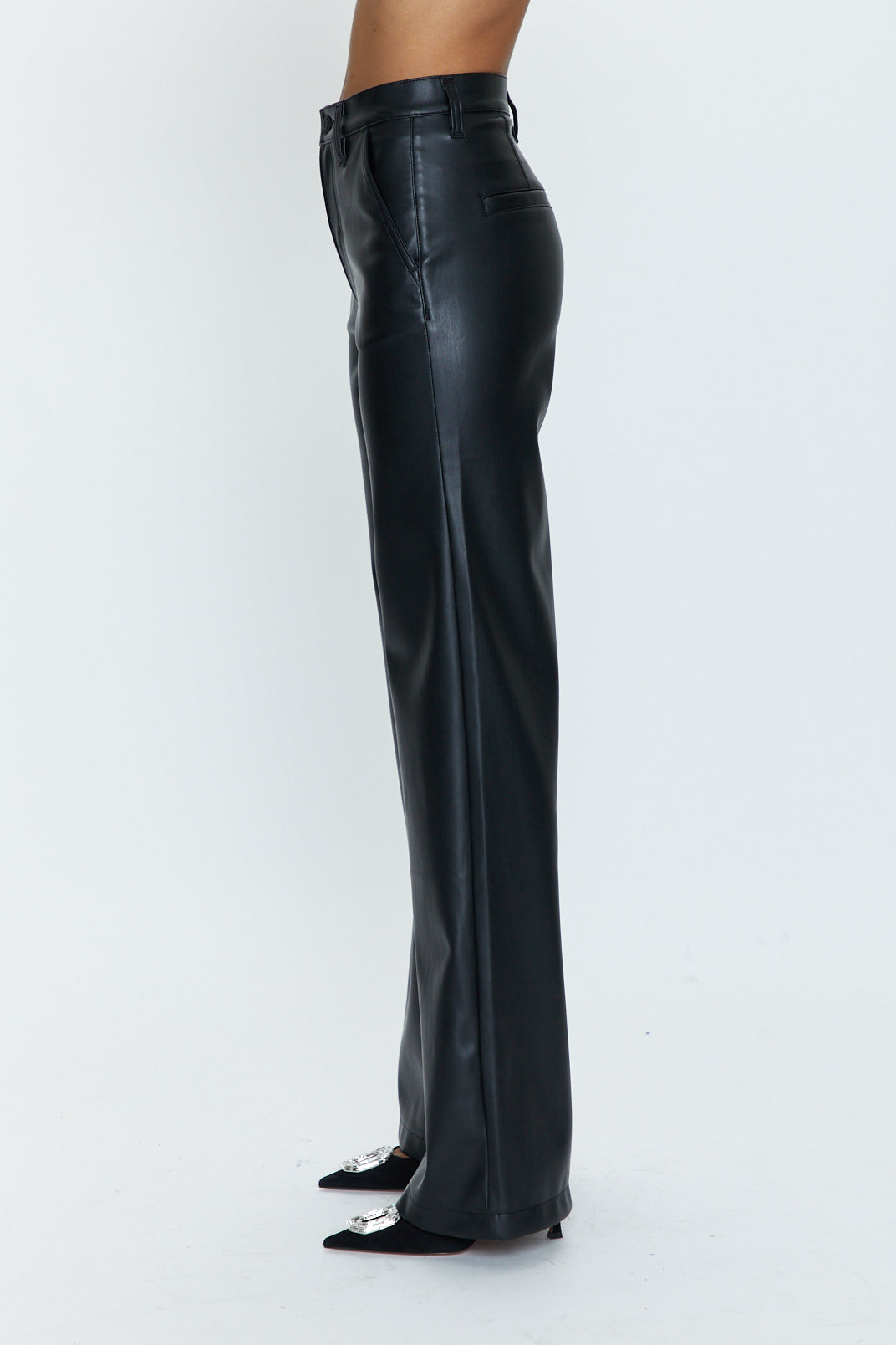Lana Trouser High Rise Ultra Wide Leg - Slate Black