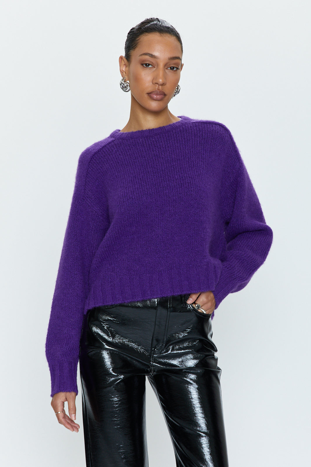Adina Every Day Sweater - Lila Purple