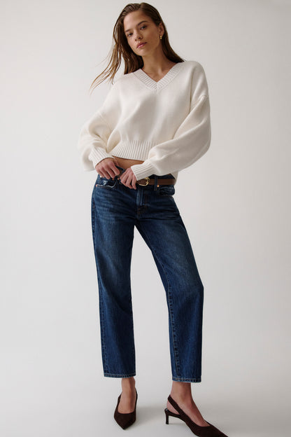 Issa Mid Rise Relaxed Ankle Straight - Mirage
