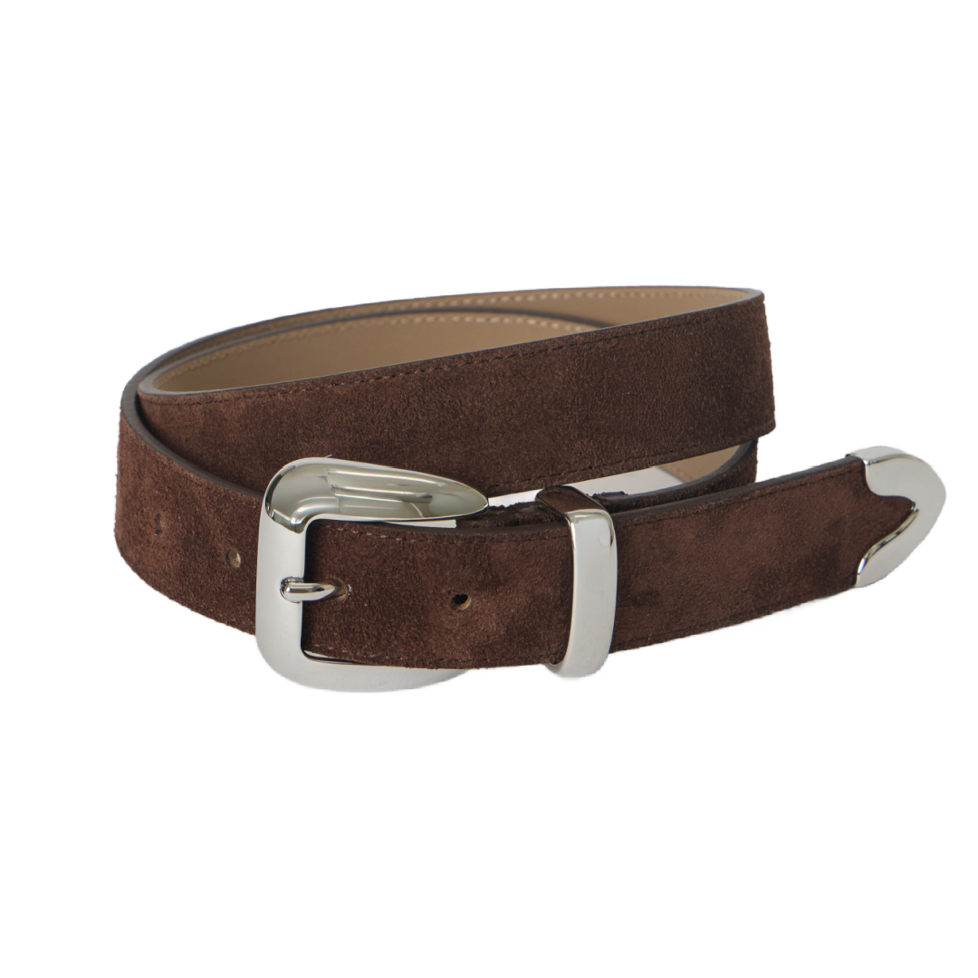 Esti Sude Belt - Chocolate Silver