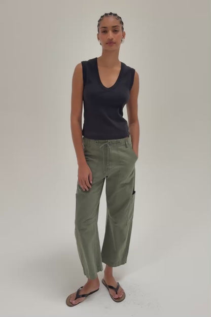 PETITE Sabrina Curved Utility Pants - Meadow
