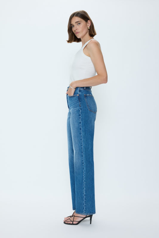 Cassie Super High Rise Straight Jean - Capri