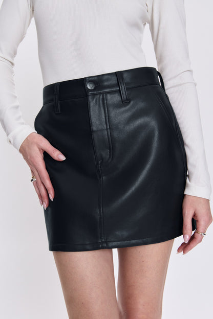 Skye Utility High Rise Mini Skirt - Slate Black