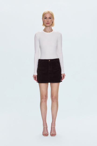 Uma High Rise Mini Skirt - Mocha
