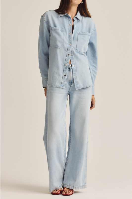 Jadyn Mid Rise Palazzo Jean - Chateau