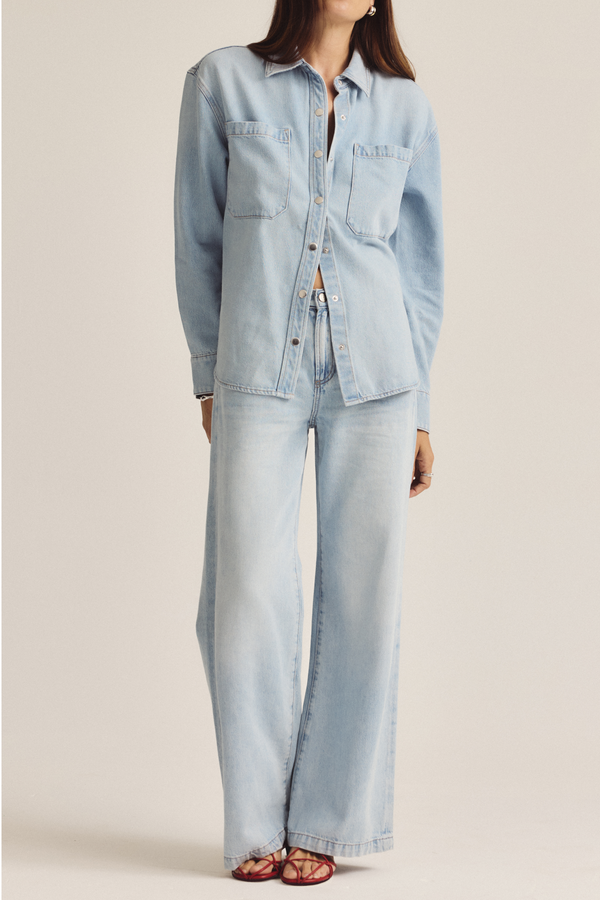 Jadyn Mid Rise Palazzo Jean - Chateau