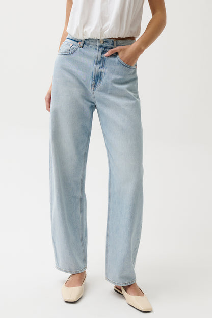 Wes High Rise Barrel Jean - Waves