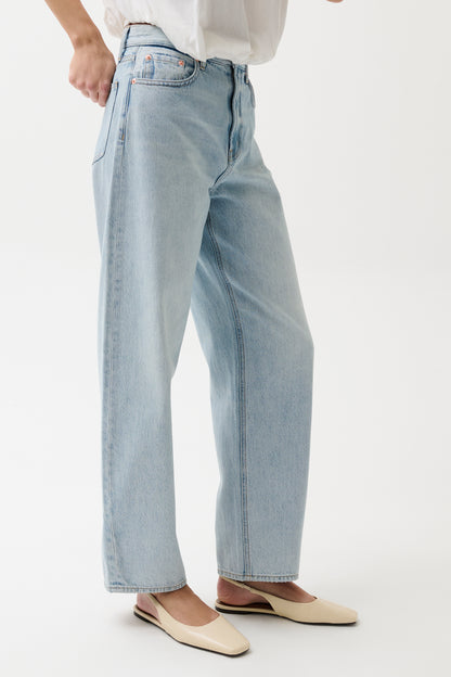 Wes High Rise Barrel Jean - Waves