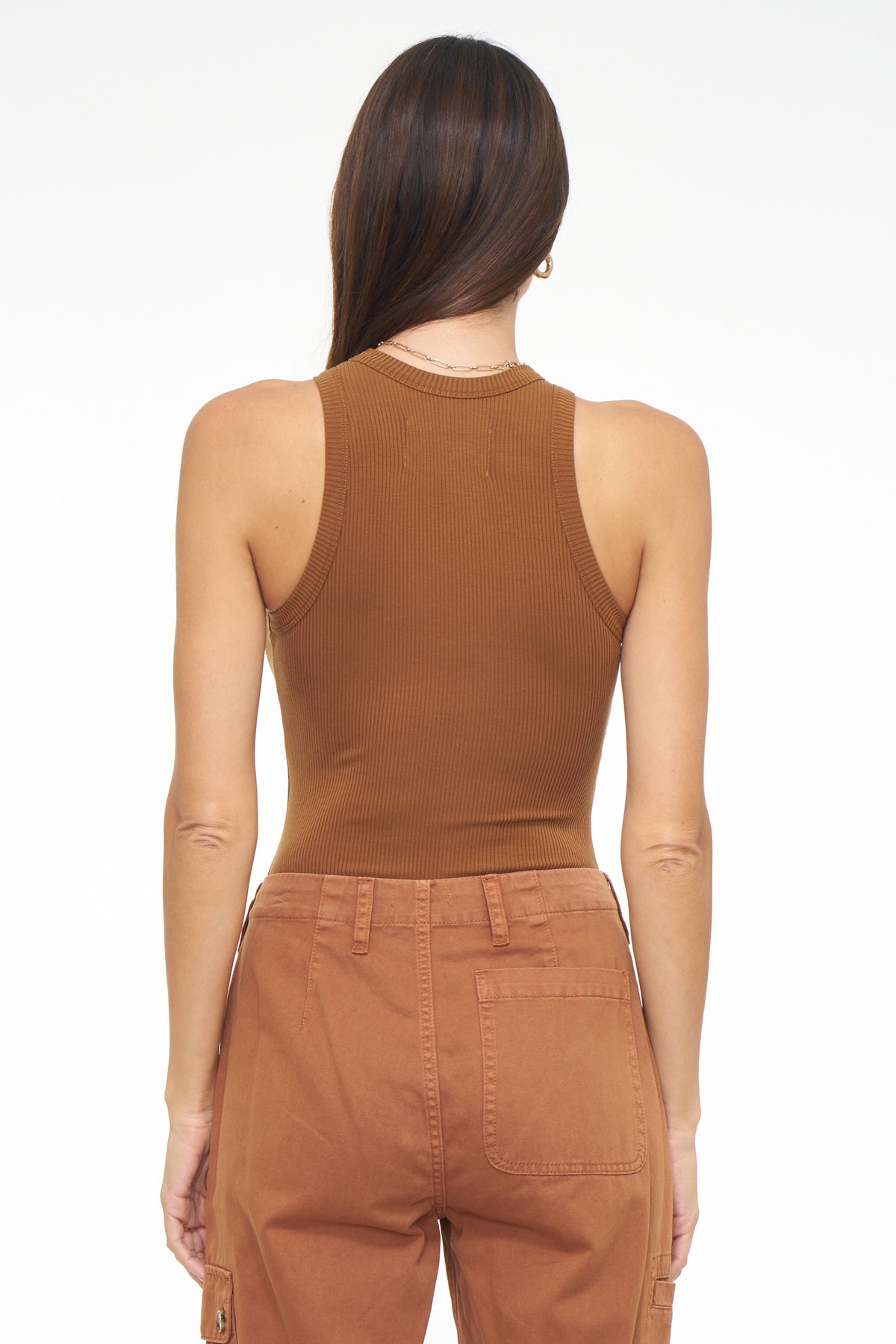 Blake Crewneck Bodysuit - Auburn