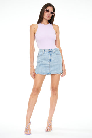 Rhea Mid Rise Mini Skirt - Island