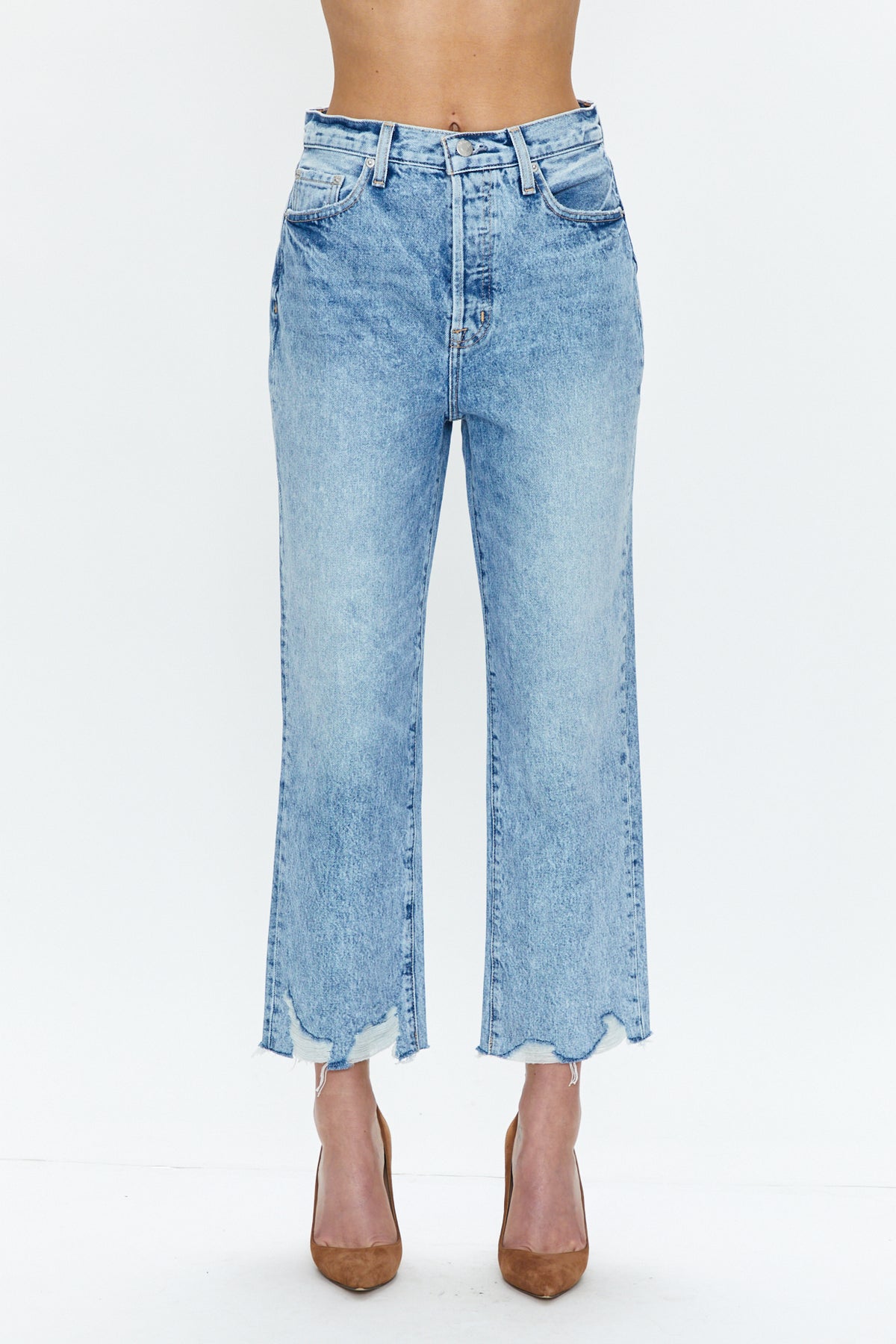 Cassie Super High Rise Straight Crop - Baja