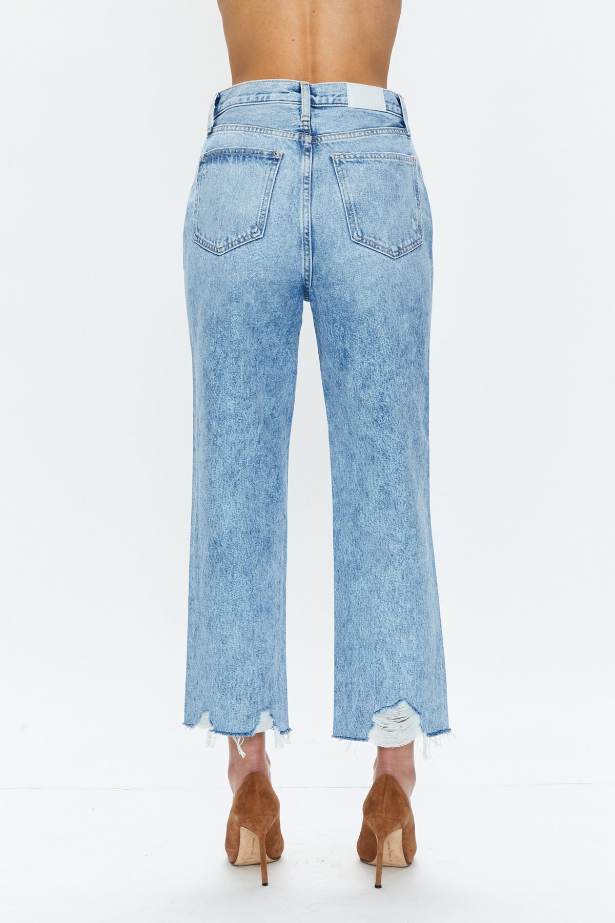 Cassie Super High Rise Straight Crop - Baja