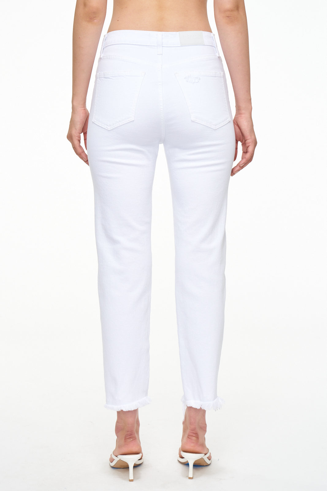 Charlie High Rise Classic Straight Ankle - Blanca Vintage