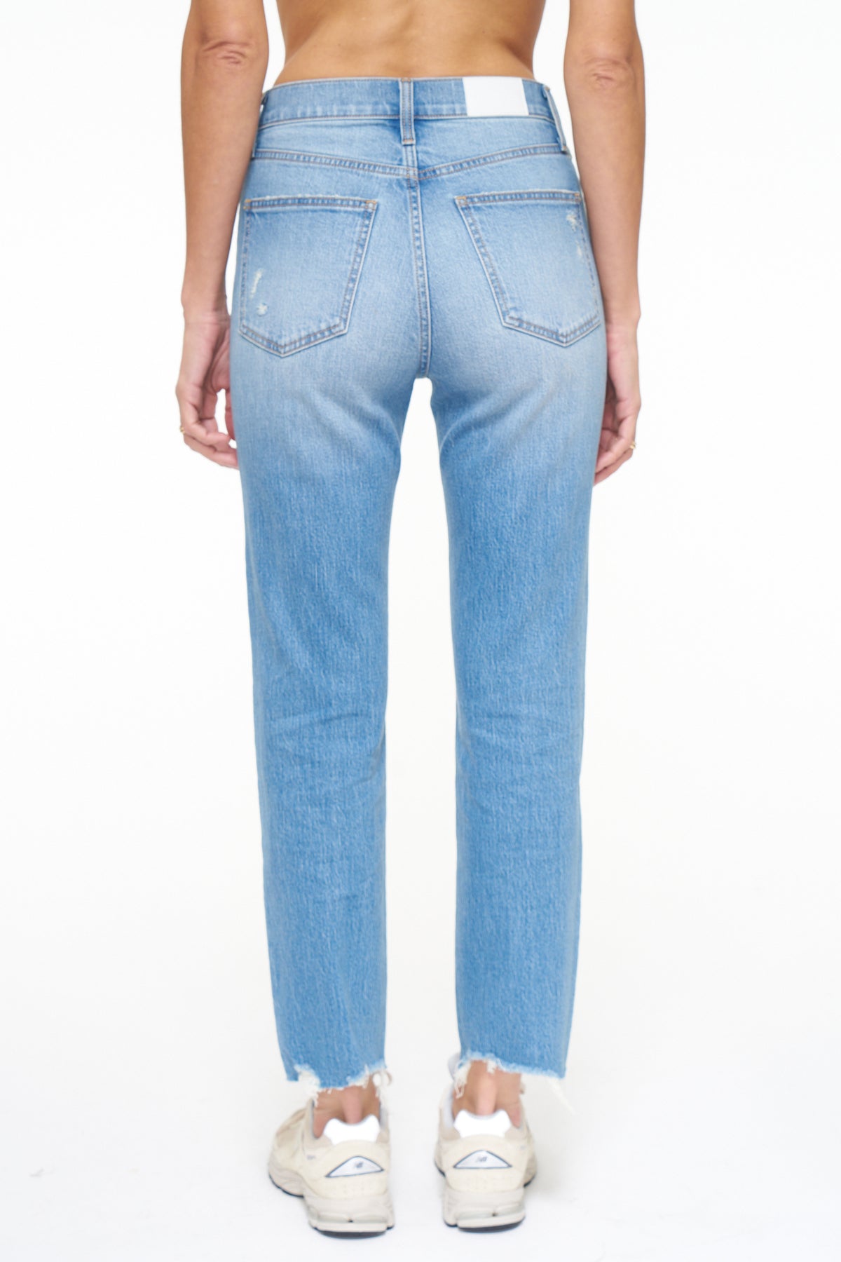 Charlie High Rise Classic Straight Ankle - Wave Vintage