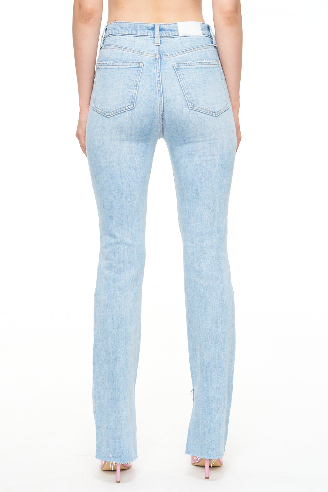Colleen High Rise Slim Boot - Bay Distressed