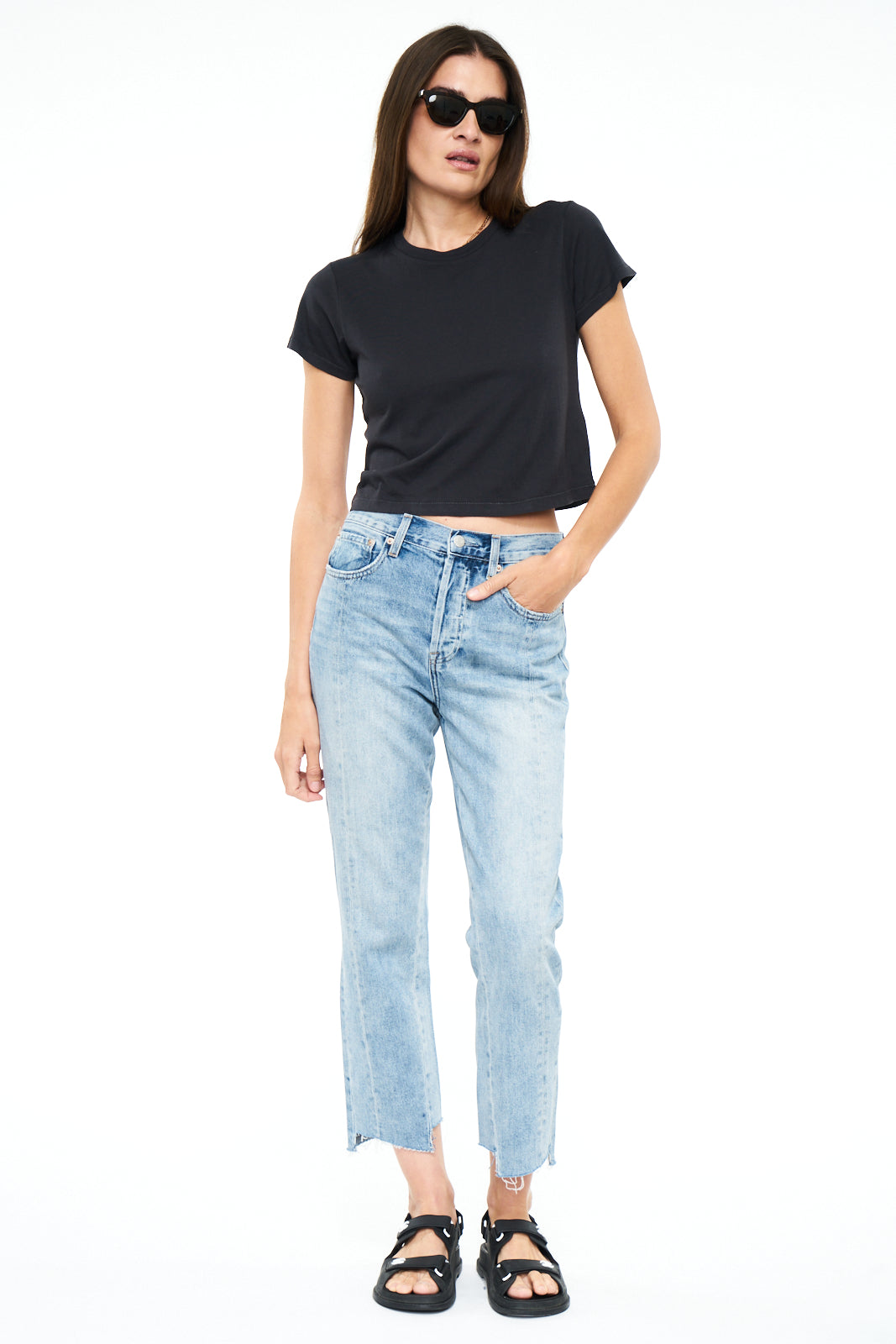 Jules Baby Tee - Washed Black
