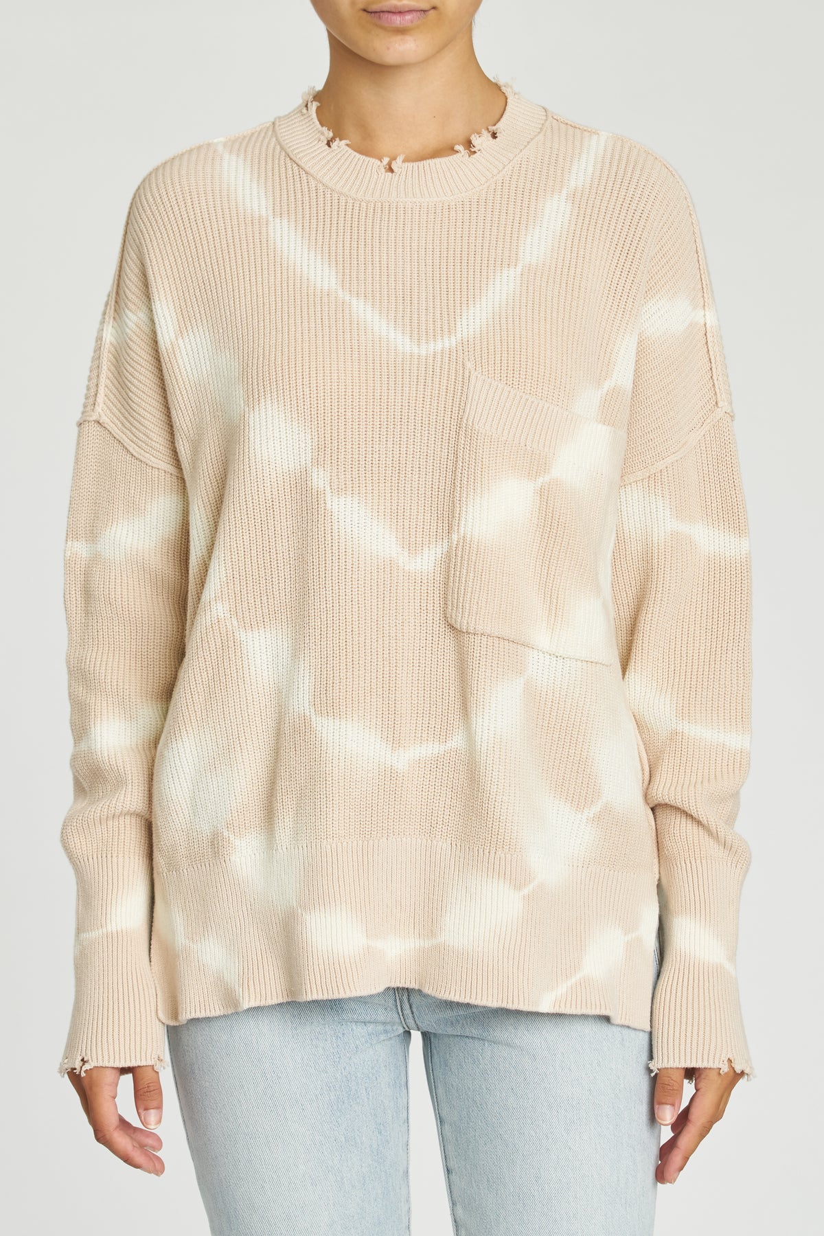 Darya Oversized Crewneck Pullover - Mystic Dove