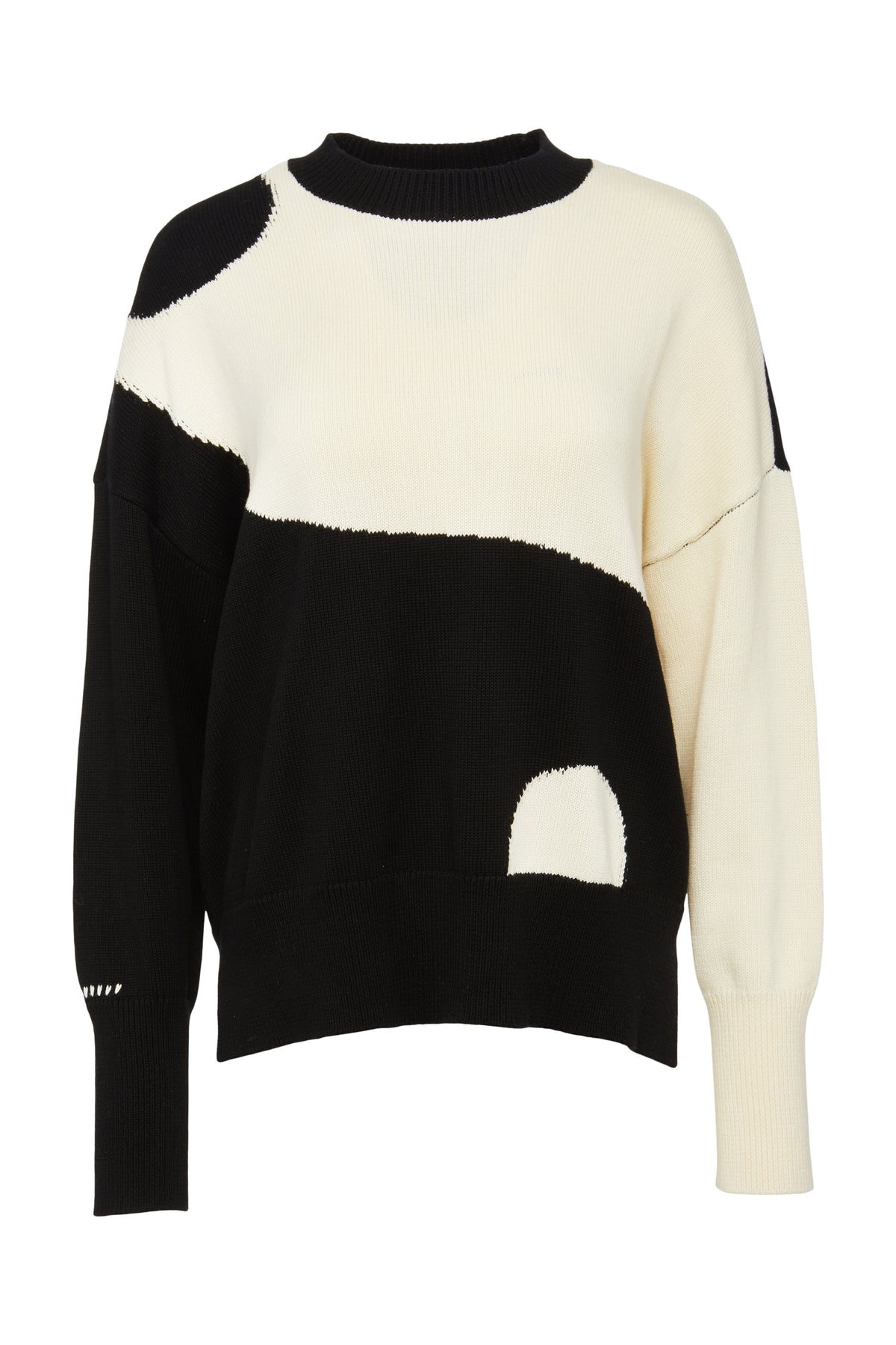 Darya No Pocket Crewneck Pullover - Yin Yang