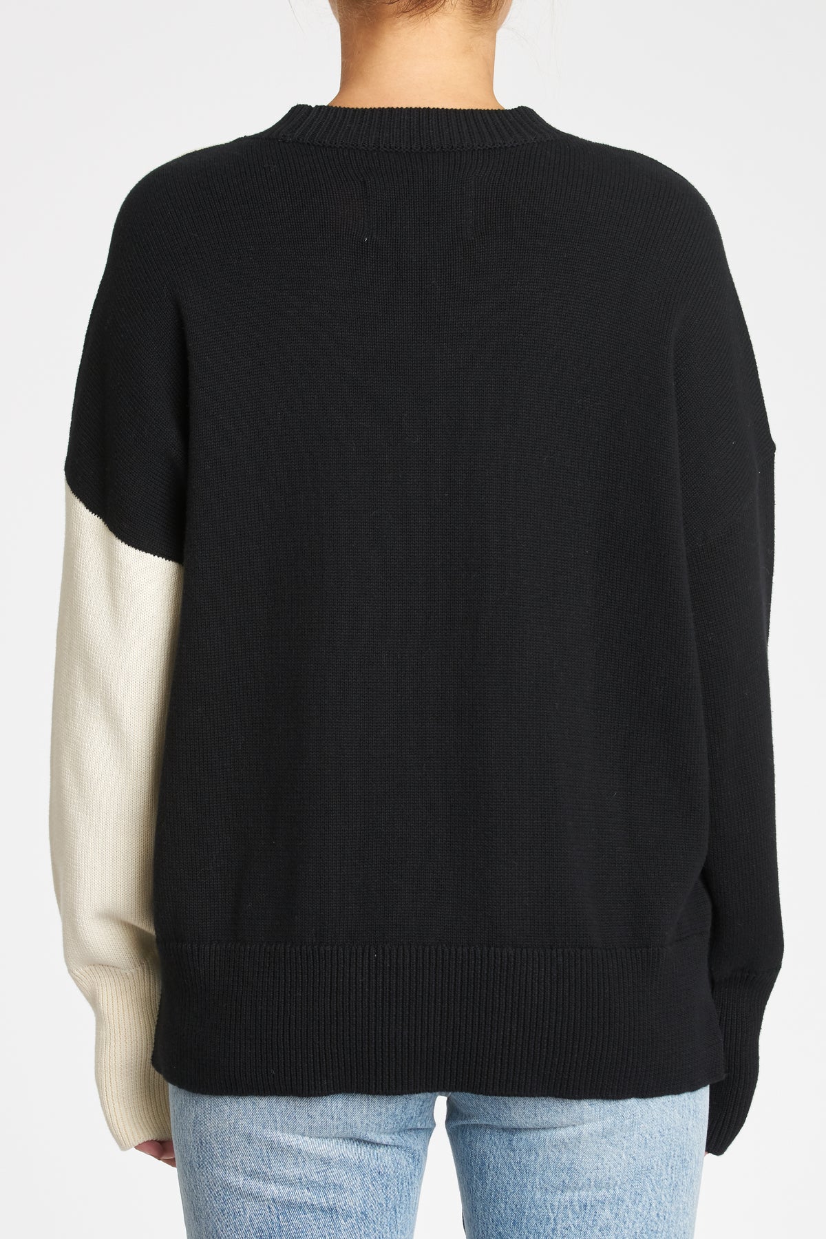 Darya No Pocket Crewneck Pullover - Yin Yang