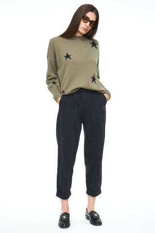 Kellin Pleated Trouser - Fade to Black