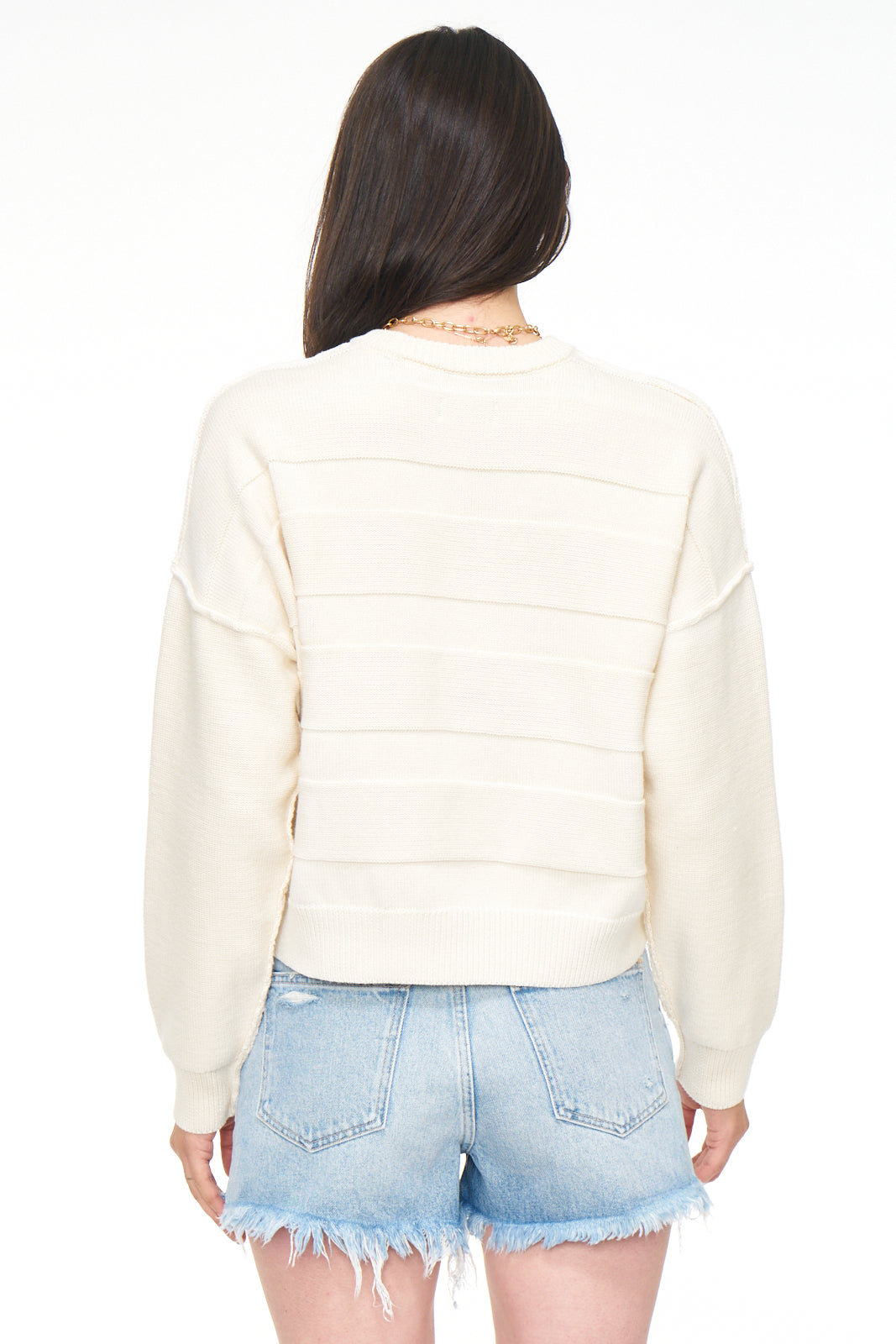 Eva Crew Neck Sweater - Shaved Ice