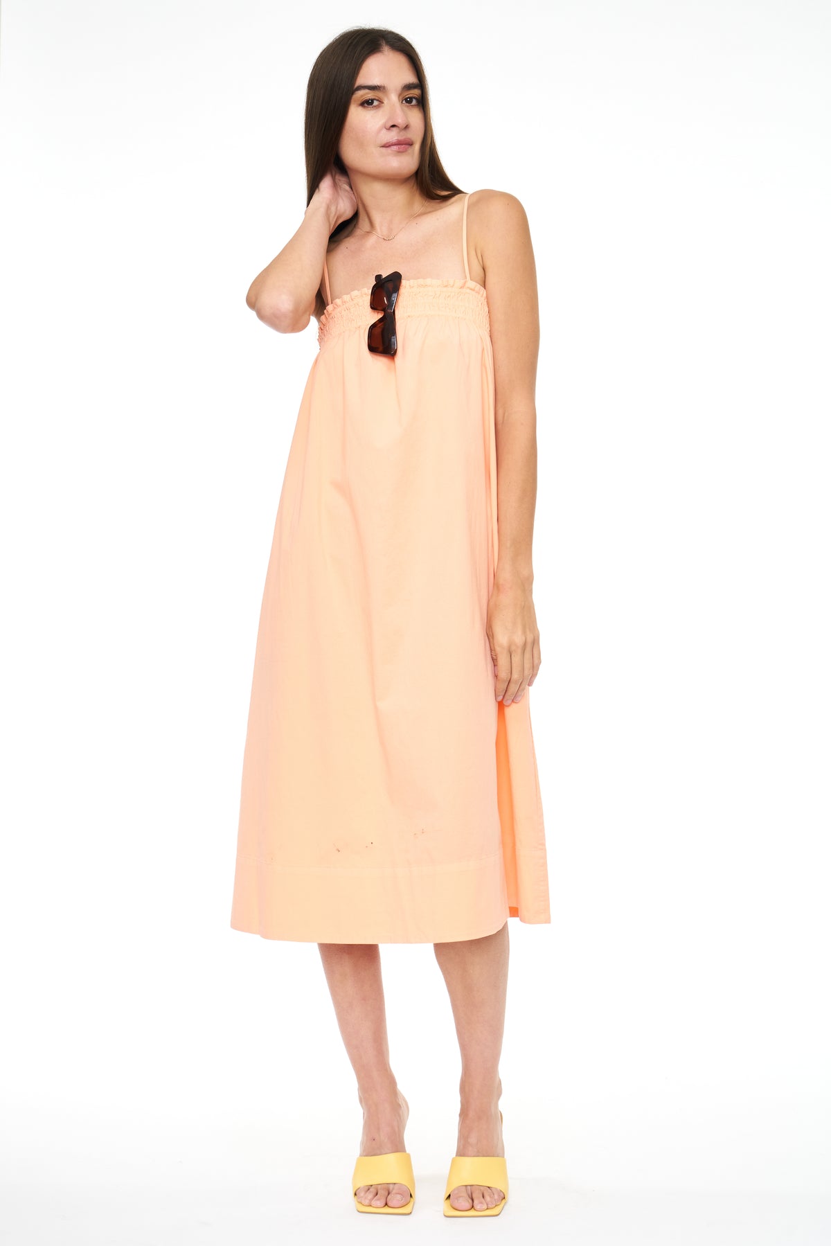 Farrah Ruffle Top Dress - Sherbet