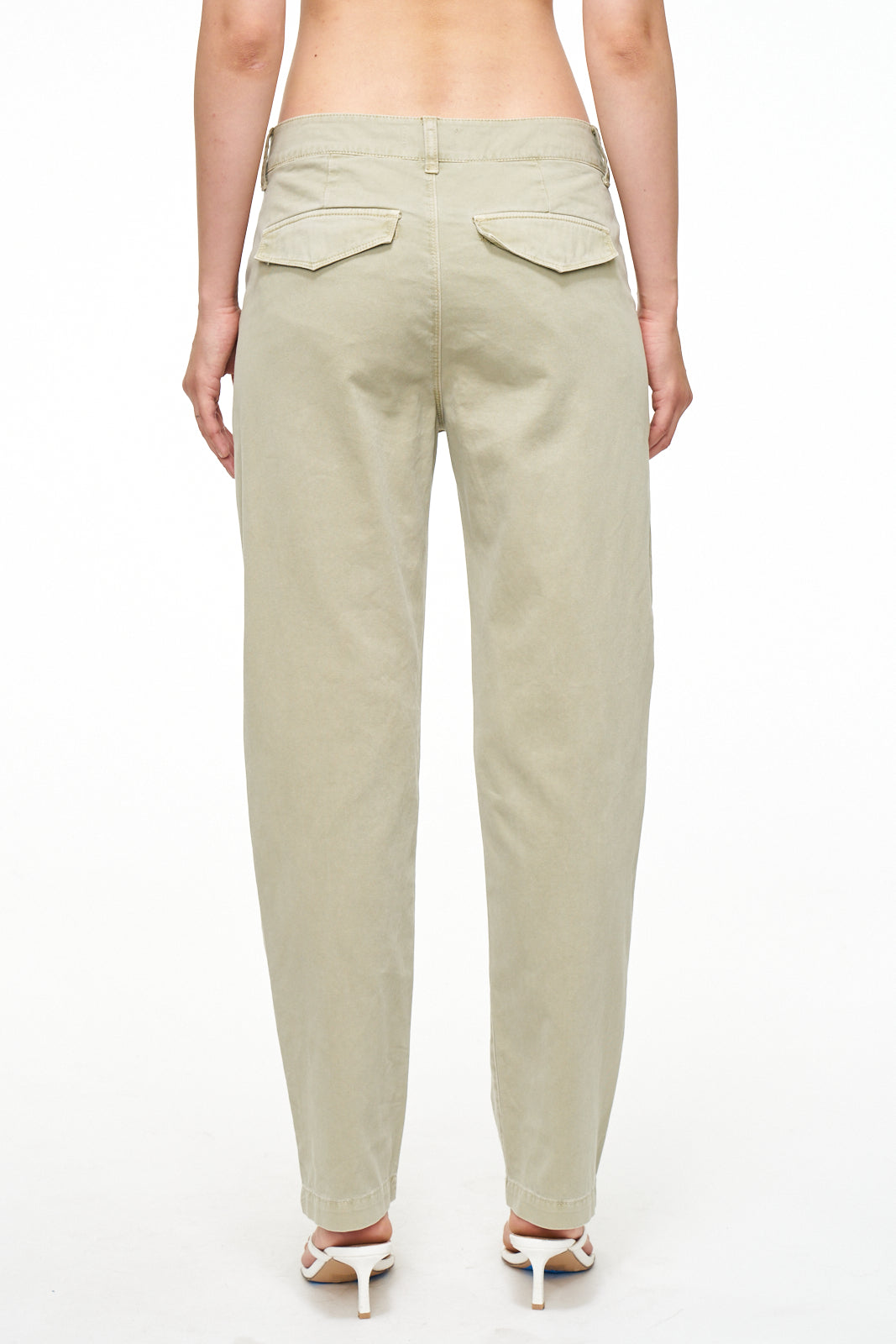 Gemma Low Rise Straight Trouser - Pistachio